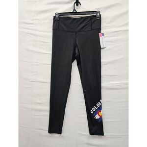 Collette Love Womens Colorado Leggings Black Polyester Blend Athletic Size Large